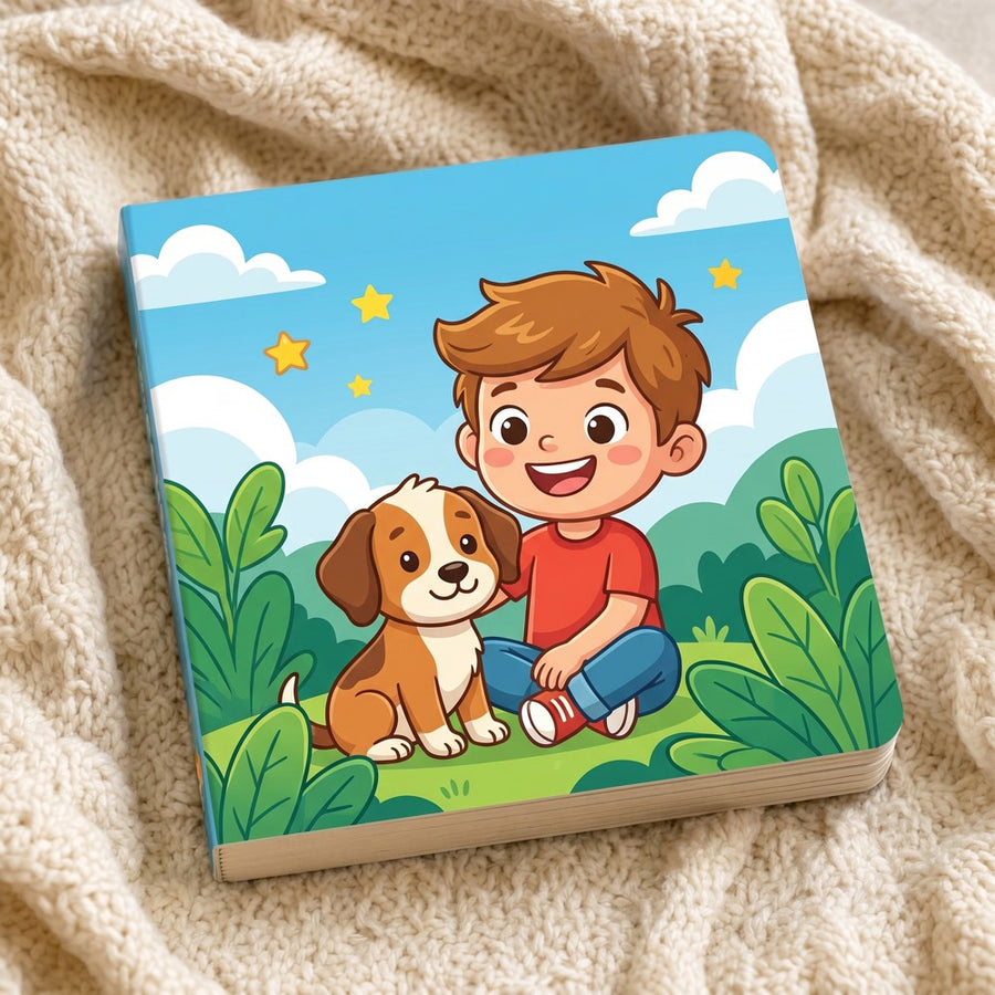Bold Cartoon style — personalized TinyStar board book