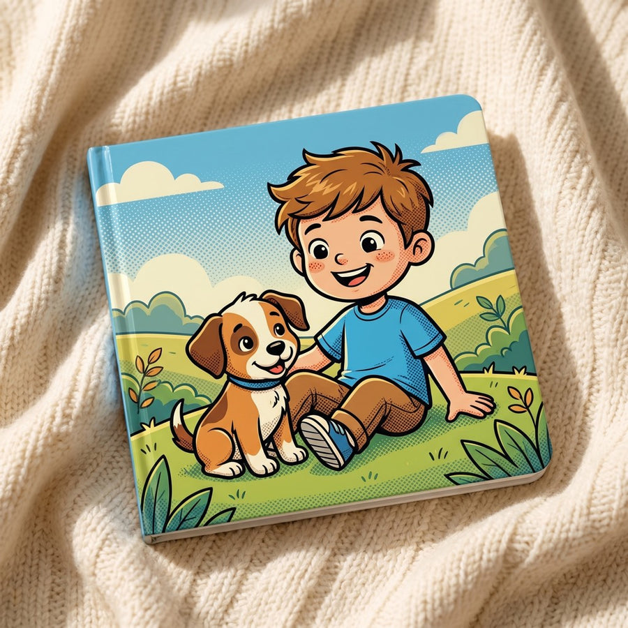 Comic Pop style — personalized TinyStar board book