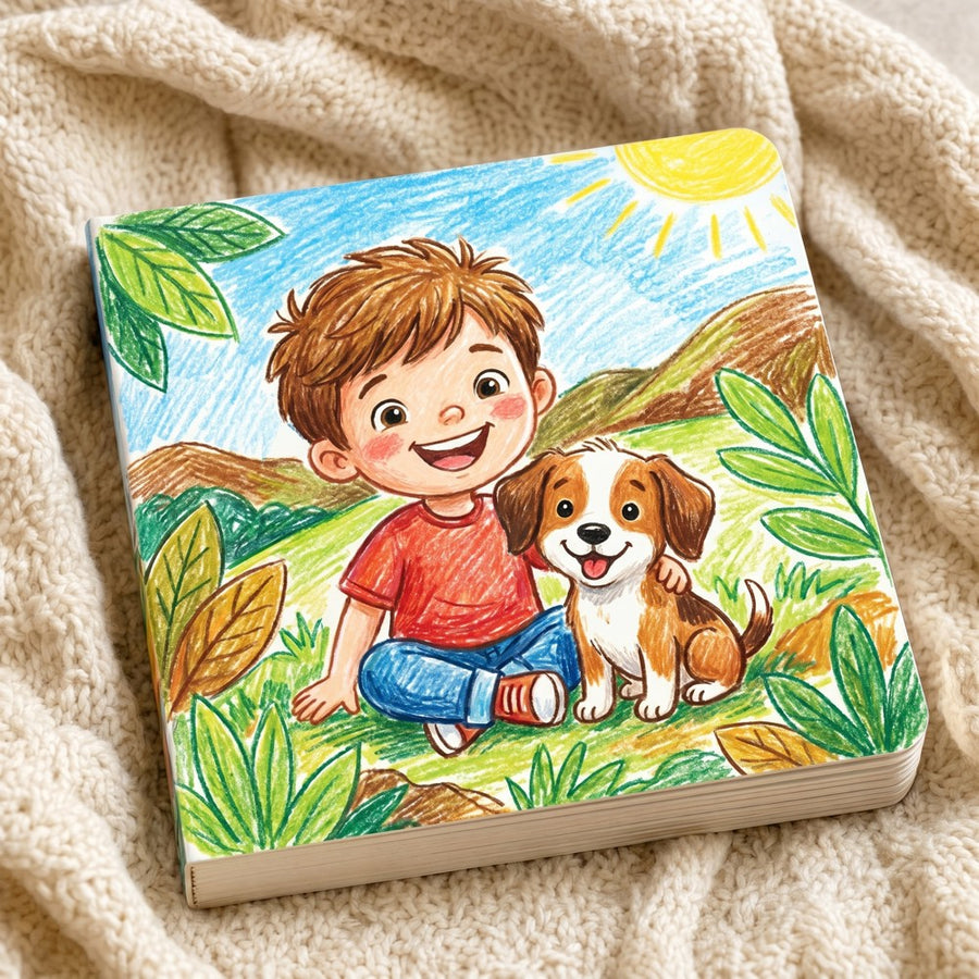 Vivid Crayon style — personalized TinyStar board book