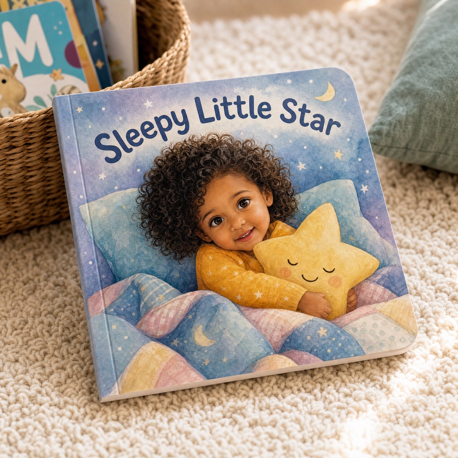 A personalized TinyStar board book